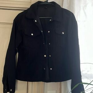 Lightweight Black Corduroy Jacket